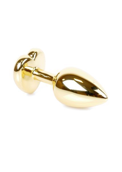 Анальна пробка - Jewellery Gold Heart Plug Red 62530064-00037 фото