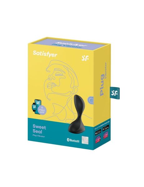 Анальна смарт-пробка з вібрацією Satisfyer Sweet Seal Black SO6100 фото