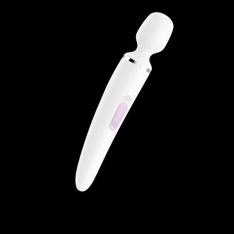 Вібромасажер Satisfyer Wand-er Woman (White/Chrome) SO3458 фото