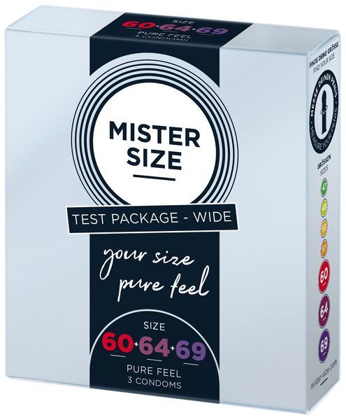 Набір презервативів Mister Size - pure feel - 60–64–69 (3 condoms) SO8041 фото