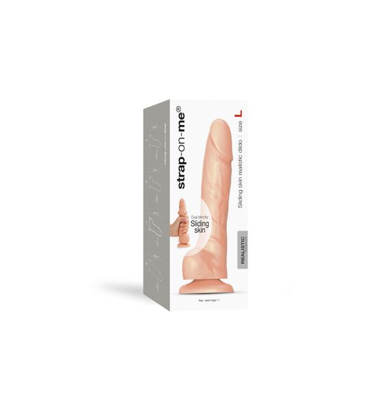 Реалістичний фалоімітатор Strap-On-Me Sliding Skin Realistic Dildo Vanille - L SO6261 фото