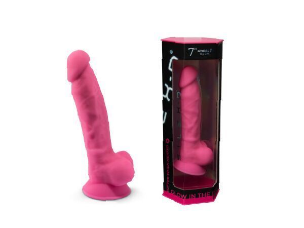 Фалоімітатор SilexD Johnny Pink Glow in the dark SO7026 фото
