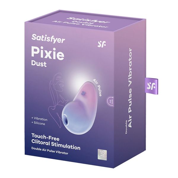 Вакуумний стимулятор з вібрацією Satisfyer Pixie Dust Violet/Pink SO8972 фото