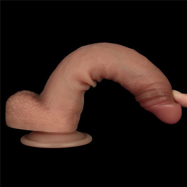 Фалоімітатор - Sliding Skin Pro Dual Layer Silicone Dong 8.5" Flesh #2 6452LV417003 фото