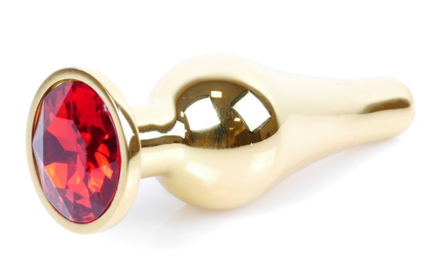 Анальний пробка Boss Series - Jewellery Gold BUTT PLUG Red, BS6400064 BS6400064 фото