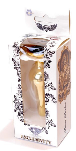 Анальний пробка Boss Series - Jewellery Gold BUTT PLUG Black, BS6400065 BS6400065 фото