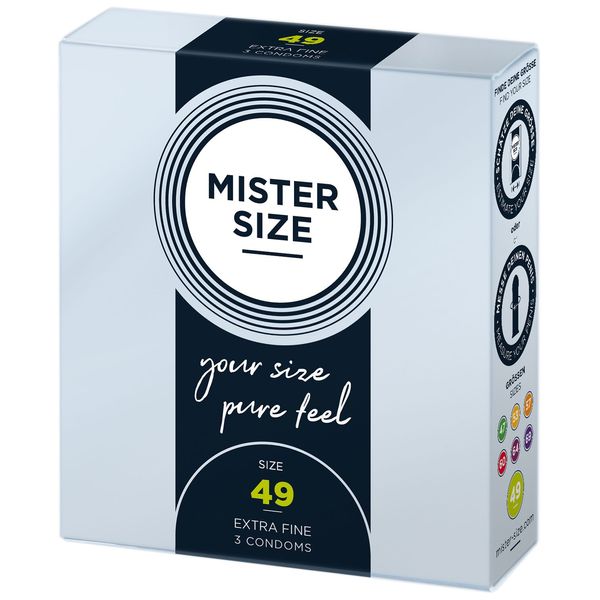 Презервативи Mister Size - pure feel - 49 (3 condoms) SO8033 фото