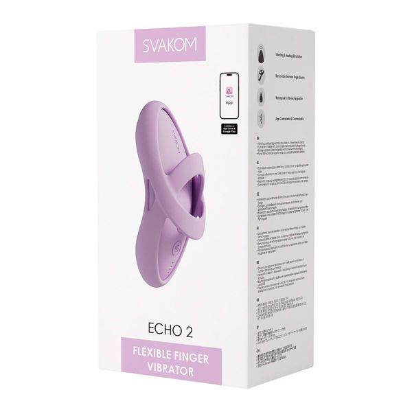 Кліторальний вібратор Svakom Echo 2 Pink Lilac SX2449 фото