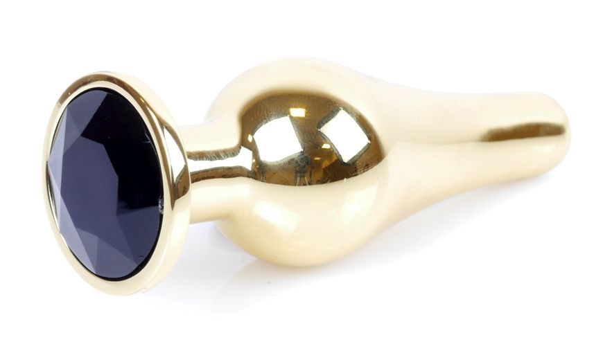 Анальний пробка Boss Series - Jewellery Gold BUTT PLUG Black, BS6400065 BS6400065 фото