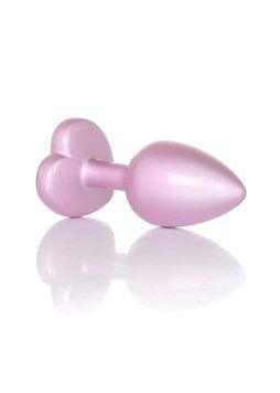 Анальна пробка - Jewellery Pearl Pink Heart Plug Clear S 62530064-00138 фото