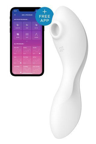 Вакуумний смарт-стимулятор із вібрацією Satisfyer Curvy Trinity 5 (White) SO6725 фото