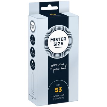 Презервативи Mister Size - pure feel - 53 (10 condoms) SO8044 фото