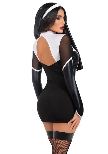 Костюм черниці Leg Avenue Holy Hottie Dress S SX2794 фото