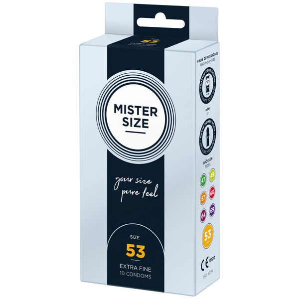 Презервативи Mister Size - pure feel - 53 (10 condoms) SO8044 фото