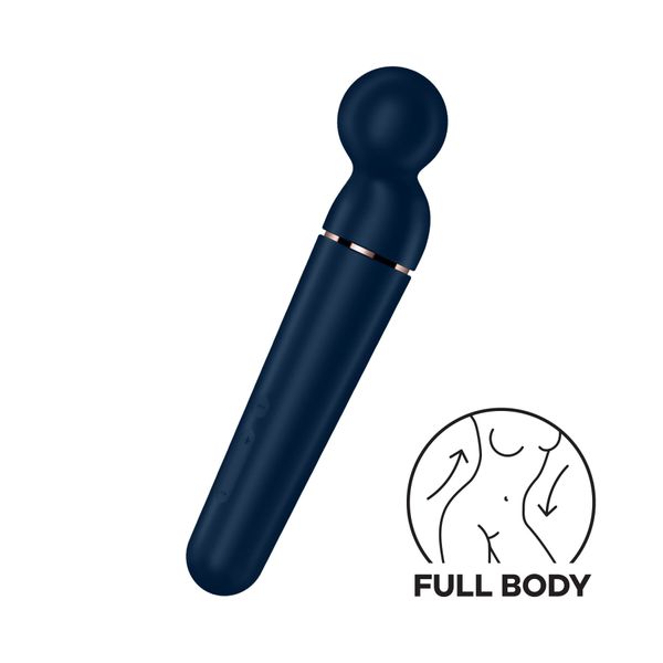 Вібромасажер Satisfyer Planet Wand-er Blue/Rosegold SO8783 фото