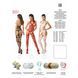 Бодістокінг Passion BS053 red, комбінезон, імітація панчох і пояса PBS053R фото 4
