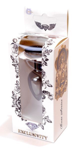 Анальна пробка Boss Series - Jewellery Dark Silver PLUG Black S, BS6400029 BS6400029 фото