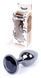 Анальна пробка Boss Series - Jewellery Dark Silver PLUG Black S, BS6400029 BS6400029 фото 1