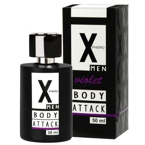 Чоловічі парфуми з феромонами - Aurora X Phero Men Body Attack Violet, 50 мл 79140040458 фото