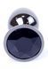 Анальна пробка Boss Series - Jewellery Dark Silver PLUG Black S, BS6400029 BS6400029 фото 2