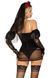 Еротичний костюм чорної нареченої Leg Avenue Heartbreak Bride S SO9208 фото 2