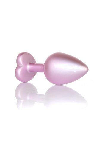 Анальна пробка - Jewellery Pearl Pink Heart Plug Clear M 62530064-00139 фото