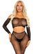Комплект Leg Avenue Rhinestone Fishnet Crop Top and Legging One Size Black SX2756 фото 1