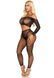 Комплект Leg Avenue Rhinestone Fishnet Crop Top and Legging One Size Black SX2756 фото 3