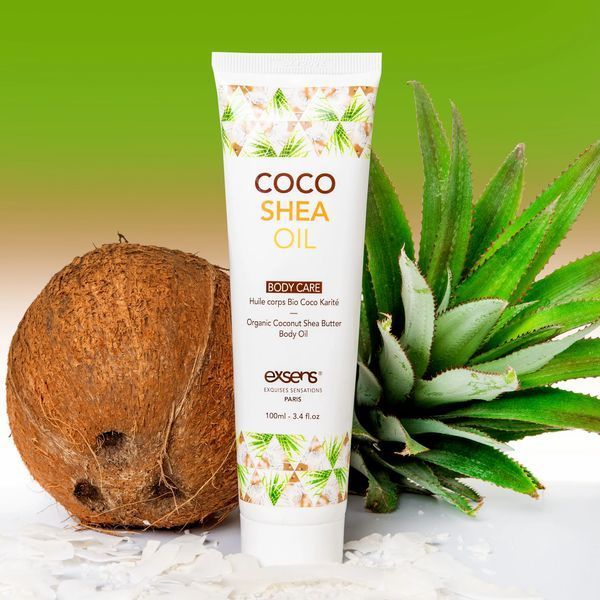 Органічна кокосова олія каріте (ши) для тіла EXSENS Coco Shea Oil 100 мл SO3332 фото