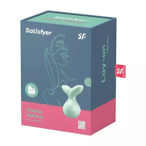 Мінівібромасажер Satisfyer Viva la Vulva 3 Mint SO7786 фото