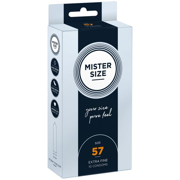 Презервативи Mister Size - pure feel - 57 (10 condoms) SO8045 фото