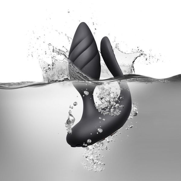 Анально-вагінальний вібратор для пар Rocks Off Cocktail Black SO5482 фото