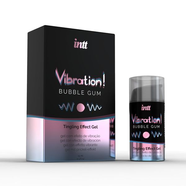 Рідкий вібратор Intt Vibration Bubble Gum (15 мл) SO3348 фото