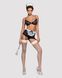 Еротичний костюм покоївки Obsessive Maidme set 5pcs S/M, бюстгальтер, пояс з фартухом, панчохи, стрі SO7290 фото 3