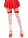Панчохи Leg Avenue Polka Dot Mushroom Thigh Highs One Size SX1044 фото 1