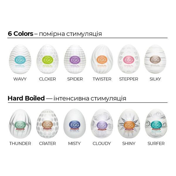 Мастурбатор-яйце Tenga Egg Lovers EGG-001L фото