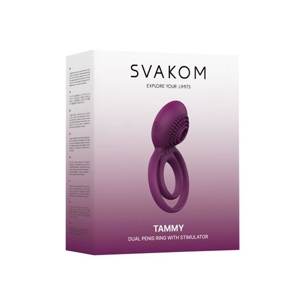 Подвійне ерекційне кільцеSvakom Tammy Violet SO4853 фото