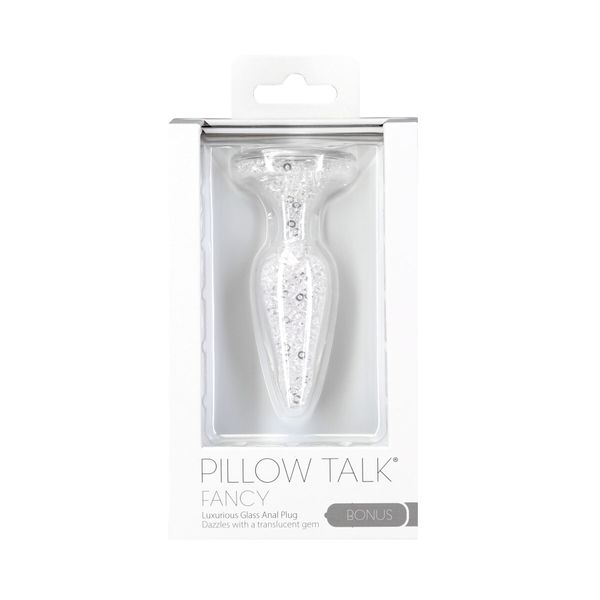 Скляна анальна пробка Pillow Talk Fancy Luxurious Glass Anal Plug SO6833 фото