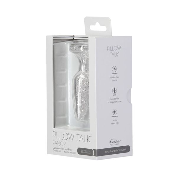 Скляна анальна пробка Pillow Talk Fancy Luxurious Glass Anal Plug SO6833 фото