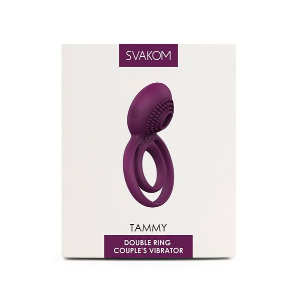 Подвійне ерекційне кільцеSvakom Tammy Violet SO4853 фото