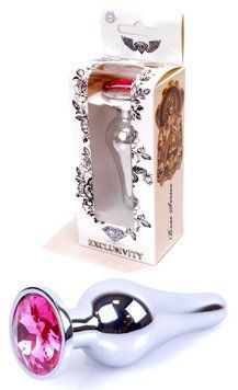 Анальний пробка Boss Series - Jewellery Silver BUTT PLUG Pink, BS6400071 BS6400071 фото