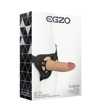 Жіночий страпон EGZO Evolution STR003 (17,5 см х 3,5 см ) STR003 фото