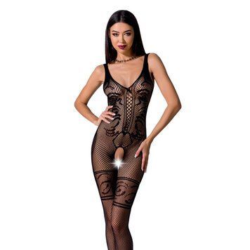 Бодістокінг Passion BS069 black, комбінезон, імітація панчох і боді PBS069B фото