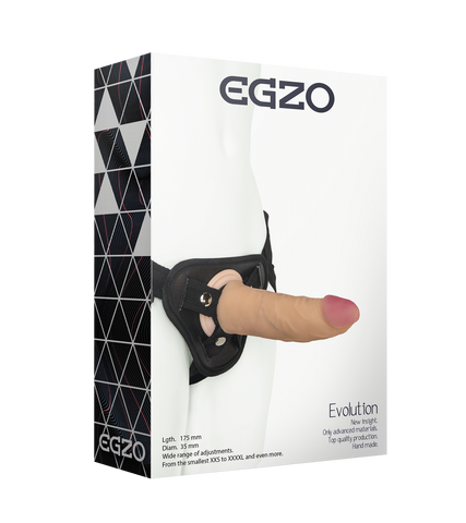 Жіночий страпон EGZO Evolution STR003 (17,5 см х 3,5 см ) STR003 фото