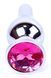 Анальний пробка Boss Series - Jewellery Silver BUTT PLUG Pink, BS6400071 BS6400071 фото 2