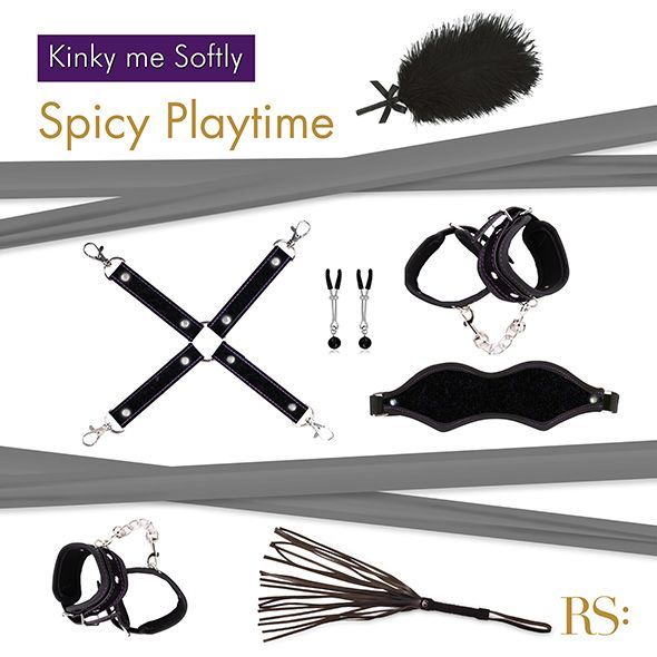 Подарунковий набір для BDSM RIANNE S — Kinky Me Softly Black SO3864 фото