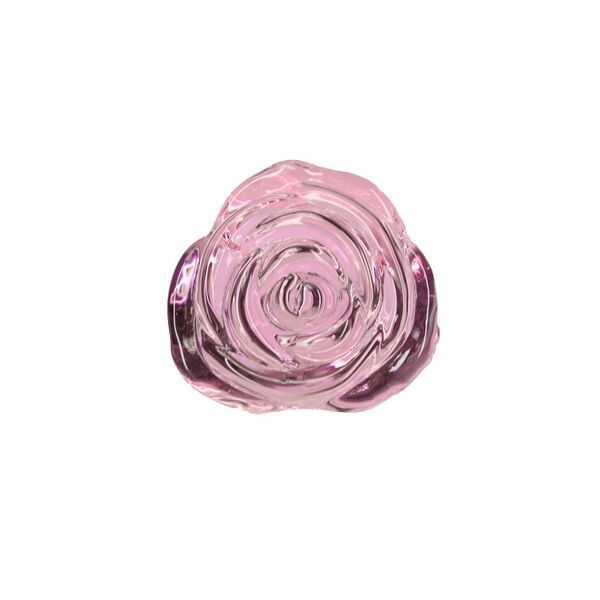 Скляна анальна пробка Pillow Talk Rosy Luxurious Glass Anal Plug SO6834 фото