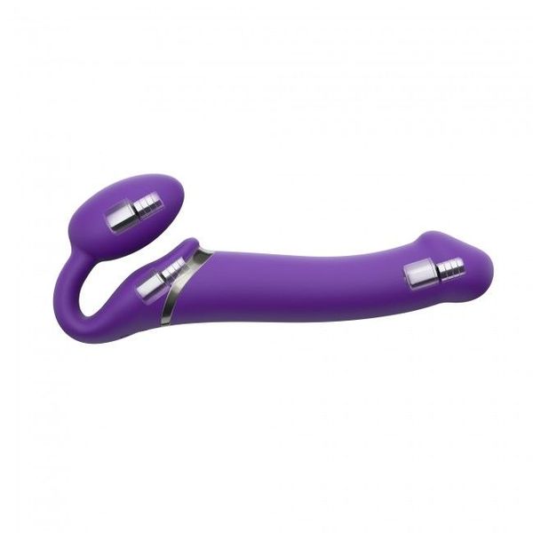 Безремінний страпон з вібрацією Strap-On-Me Vibrating Violet L SO3826 фото