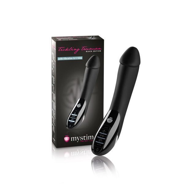 Вібратор з електростимуляцією Mystim Tickling Truman eStim Black SO3472 фото