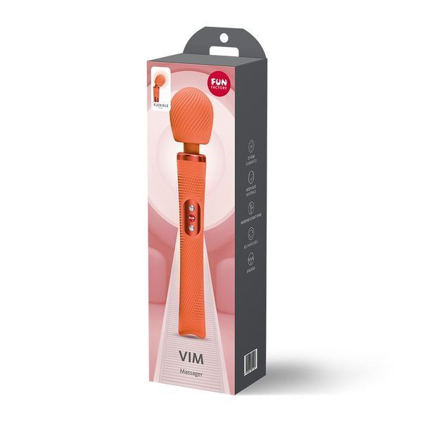 Вібромасажер Fun Factory VIM Vibrating Wand Orange SX3661 фото